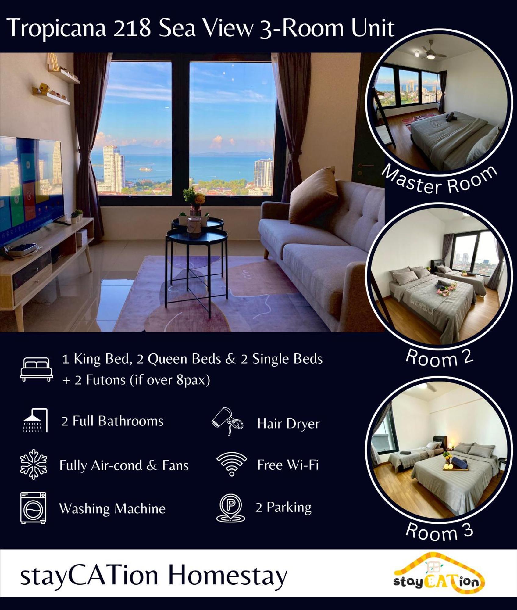 Tropicana 218 Macalister Sea & City View By Staycation Homestay George Town Exteriér fotografie