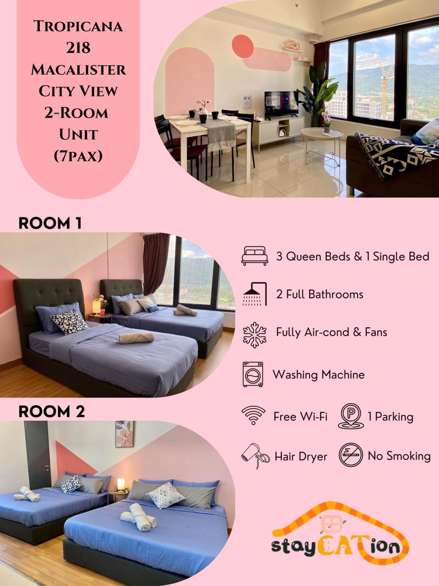 Tropicana 218 Macalister Sea & City View By Staycation Homestay George Town Exteriér fotografie